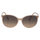 CHANEL COCO Mark Sunglasses plastic Beige CC Auth BA12285-2