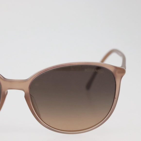 CHANEL COCO Mark Sunglasses plastic Beige CC Auth BA12285