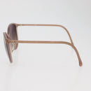 CHANEL COCO Mark Sunglasses plastic Beige CC Auth BA12285-8