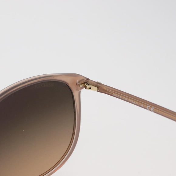 CHANEL COCO Mark Sunglasses plastic Beige CC Auth BA12285
