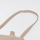 Chloe Hand Bag Leather 2way Beige Gold Auth BA12288A-14