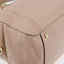 Chloe Hand Bag Leather 2way Beige Gold Auth BA12288A-10