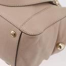 Chloe Hand Bag Leather 2way Beige Gold Auth BA12288A-17