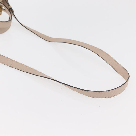 Chloe Hand Bag Leather 2way Beige Gold Auth BA12288A