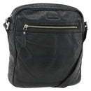 GUCCI GG Canvas Guccissima Shoulder Bag Leather Black Gold 201448 Auth BA12289-1