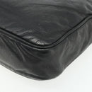 GUCCI GG Canvas Guccissima Shoulder Bag Leather Black Gold 201448 Auth BA12289-10