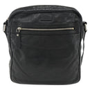 GUCCI GG Canvas Guccissima Shoulder Bag Leather Black Gold 201448 Auth BA12289-2