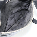 GUCCI GG Canvas Guccissima Shoulder Bag Leather Black Gold 201448 Auth BA12289-22
