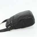 GUCCI GG Canvas Guccissima Shoulder Bag Leather Black Gold 201448 Auth BA12289-4