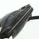 GUCCI GG Canvas Guccissima Shoulder Bag Leather Black Gold 201448 Auth BA12289-6