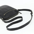 GUCCI GG Canvas Guccissima Shoulder Bag Leather Black Gold 201448 Auth BA12289-7