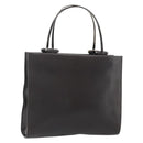 GUCCI Hand Bag Leather Dark Brown Silver 002 1024 Auth BA12290-1