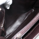 GUCCI Hand Bag Leather Dark Brown Silver 002 1024 Auth BA12290-10