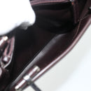 GUCCI Hand Bag Leather Dark Brown Silver 002 1024 Auth BA12290-23