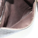 GUCCI Diamante Shoulder Bag Leather Dark Brown Silver 201448 Auth BA12291A-23