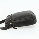 GUCCI Diamante Shoulder Bag Leather Dark Brown Silver 201448 Auth BA12291A-3
