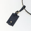 VALENTINO Rock Studs Shoulder Bag Leather Navy Gold Auth BA12296A-18