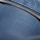 VALENTINO Rock Studs Shoulder Bag Leather Navy Gold Auth BA12296A-19