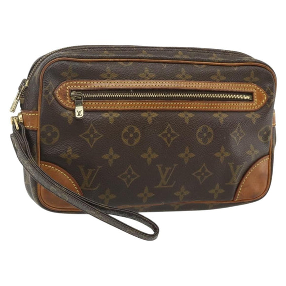 LOUIS VUITTON Monogram Marly Dragonne GM Clutch Bag M51825 LV Auth BA12298