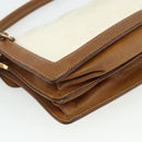 PRADA Shoulder Bag Nylon Ivory Gold Auth BA12301-13