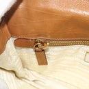 PRADA Shoulder Bag Nylon Ivory Gold Auth BA12301-20