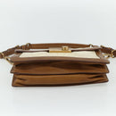 PRADA Shoulder Bag Nylon Ivory Gold Auth BA12301-9