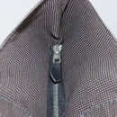 HERMES Her Line Cabas Tote Bag Canvas Gray Silver Auth BA12303-10