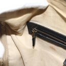 GUCCI GG Canvas Sherry Line Boston Bag 2way Navy Gold 247205 Auth BA12305-21