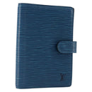 LOUIS VUITTON Epi Agenda PM Day Planner Cover Blue R20055 LV Auth BA12306-1