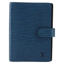 LOUIS VUITTON Epi Agenda PM Day Planner Cover Blue R20055 LV Auth BA12306-13
