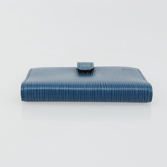 LOUIS VUITTON Epi Agenda PM Day Planner Cover Blue R20055 LV Auth BA12306
