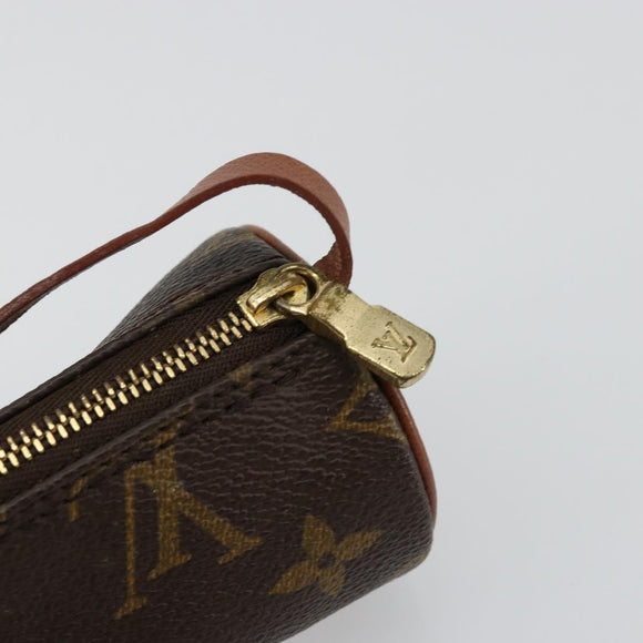 LOUIS VUITTON Monogram Papillon Pouch LV Auth BA12309