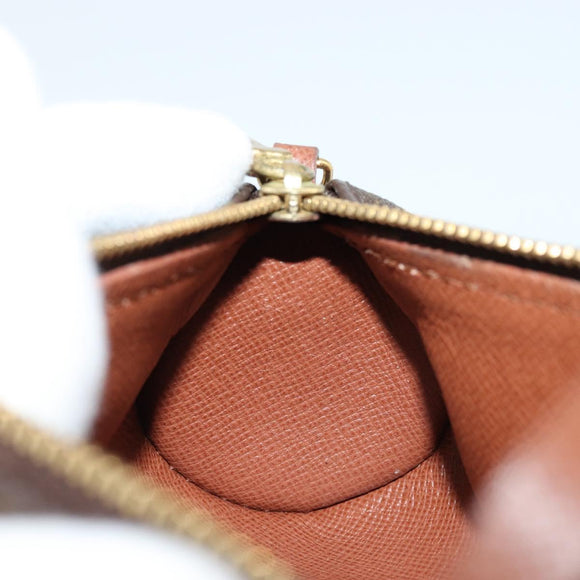LOUIS VUITTON Monogram Papillon Pouch LV Auth BA12309