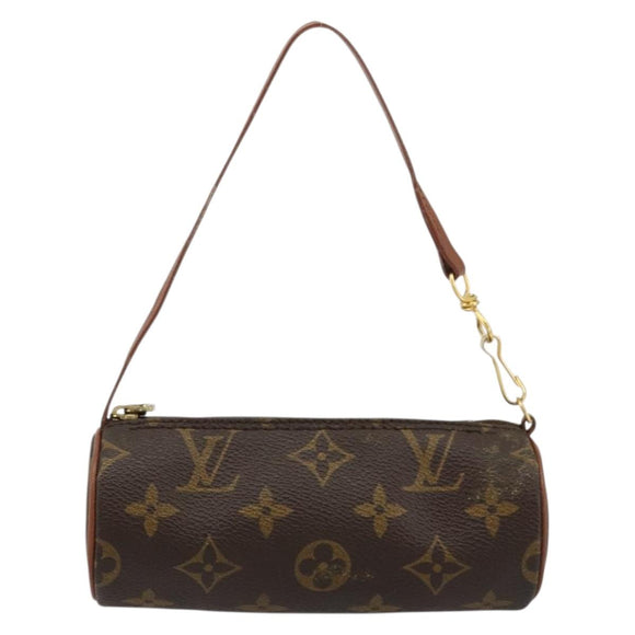 LOUIS VUITTON Monogram Papillon Pouch LV Auth BA12309