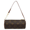 LOUIS VUITTON Monogram Papillon Pouch LV Auth BA12309-2