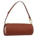 LOUIS VUITTON Epi Soufflot Pouch Accessory Pouch Brown LV Auth BA12310A-1