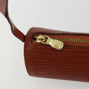 LOUIS VUITTON Epi Soufflot Pouch Accessory Pouch Brown LV Auth BA12310A-10