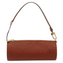 LOUIS VUITTON Epi Soufflot Pouch Accessory Pouch Brown LV Auth BA12310A-13