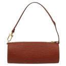LOUIS VUITTON Epi Soufflot Pouch Accessory Pouch Brown LV Auth BA12310A-2