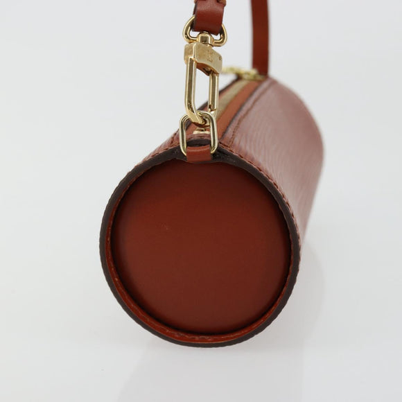 LOUIS VUITTON Epi Soufflot Pouch Accessory Pouch Brown LV Auth BA12310A