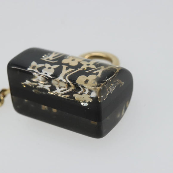 LOUIS VUITTON Speedy Porte Cles Unclusion Key Holder Black M65444 Auth BA12314