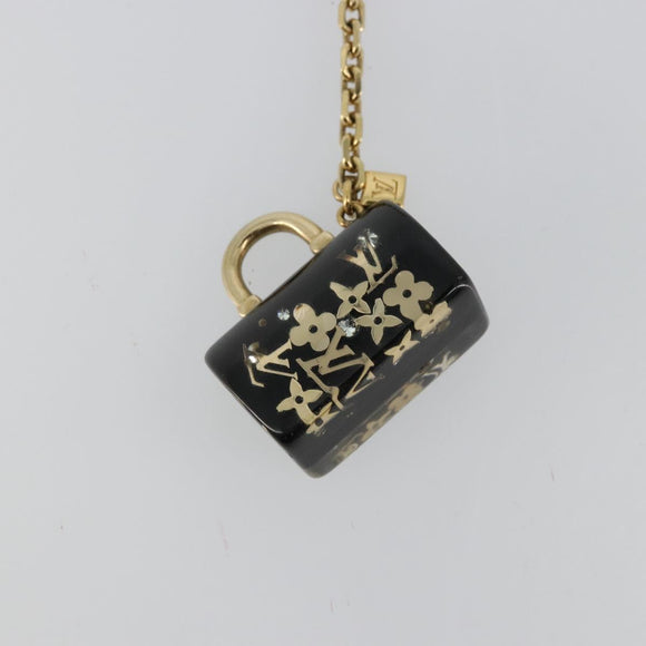 LOUIS VUITTON Speedy Porte Cles Unclusion Key Holder Black M65444 Auth BA12314