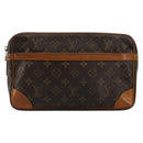 LOUIS VUITTON Monogram Compiegne 28 Clutch Bag M51845 LV Auth BA12316-13