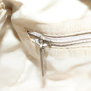 CHANEL New Travel Line Shoulder Bag Nylon Beige Silver CC Auth BA12317-20