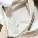 CHANEL New Travel Line Shoulder Bag Nylon Beige Silver CC Auth BA12317-21