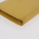 CHANEL COCO Mark Long Wallet Caviar Skin Yellow Gold CC Auth BA12318-10