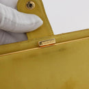 CHANEL COCO Mark Long Wallet Caviar Skin Yellow Gold CC Auth BA12318-17