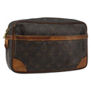 LOUIS VUITTON Monogram Compiegne 28 Clutch Bag M51845 LV Auth BA12322-1