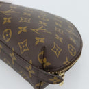 LOUIS VUITTON Monogram Trousse Demi Ronde Cosmetic Pouch M47520 LV Auth BA12323-15
