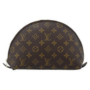 LOUIS VUITTON Monogram Trousse Demi Ronde Cosmetic Pouch M47520 LV Auth BA12323-13